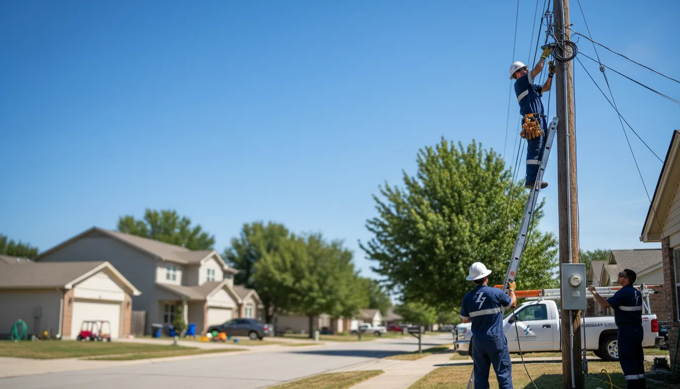 Residential electrician providing installation services in Waterford, OH